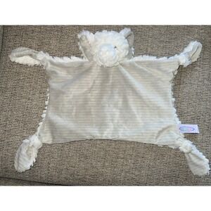Mary Meyer Plush Elephant Lovey Security‎ Blanket Baby Grey White Super Soft